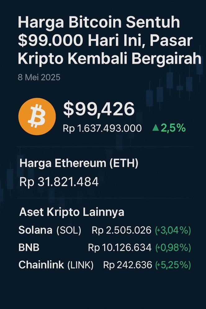 
					Pasar Kripto Kembali Bergairah