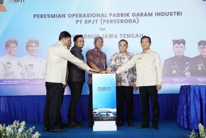 
					Peresmian Pabrik Garam Industri PT. SPJT, Langkah Nyata Hilirisasi di Pati