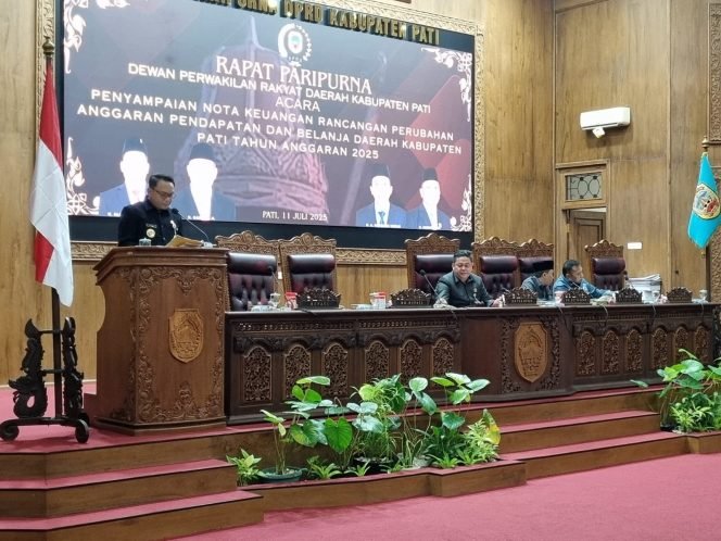 
					Rapat Paripurna Penyampaian Nota Keuangan Rancangan Perubahan APBD Pati 2025 Digelar