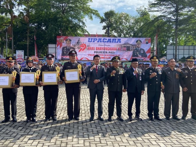 
					Polresta Pati Gelar Upacara HUT Bhayangkara ke-79, Perkuat Sinergi dengan Masyarakat