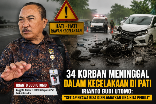 
					Irianto Budi Utomo Soroti 34 Korban Meninggal Akibat Kecelakaan di Pati